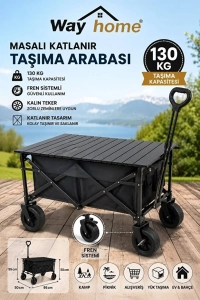 Katlanabilir Taşıma Arabası – Kamp / Plaj / Bahçe / Pazar /Evcil hayvan